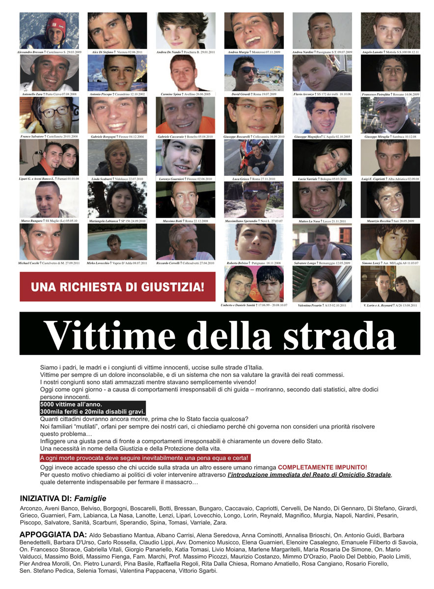 Vittime della strada